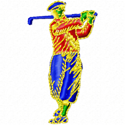 Golf Embroidery Design 4 Golf Embroidery Design 4